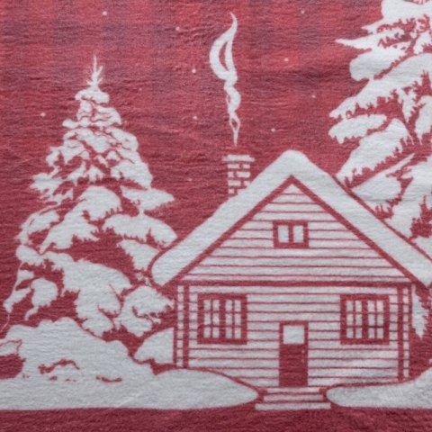 KOC ŚWIĄTECZNY RUDOLF 200 X 220 CM CZERWONY KOC ŚWIĄTECZNY RUDOLF 200 X 220 CM CZERWONY