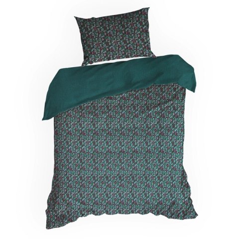 KOMPLET POŚCIELI ESPRIT 06 220 X 200 CM CIEMNOZIELONY KOMPLET POŚCIELI ESPRIT 06 220 X 200 CM CIEMNOZIELONY