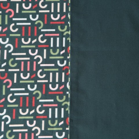 KOMPLET POŚCIELI ESPRIT 06 220 X 200 CM CIEMNOZIELONY KOMPLET POŚCIELI ESPRIT 06 220 X 200 CM CIEMNOZIELONY