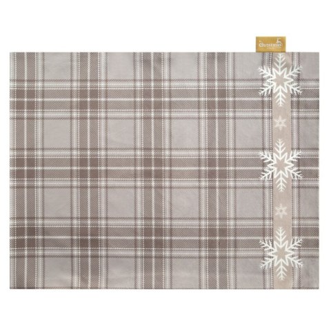 OBRUS ŚWIĄTECZNY HOLLY 30 X 40 CM BEŻOWY OBRUS ŚWIĄTECZNY HOLLY 30 X 40 CM BEŻOWY