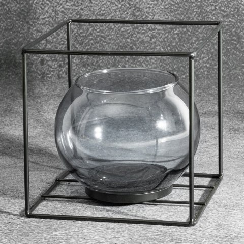 SZKŁO DEKORACYJNE 100737 17 X 17 X 17 CM CZARNY SZKŁO DEKORACYJNE 100737 17 X 17 X 17 CM CZARNY