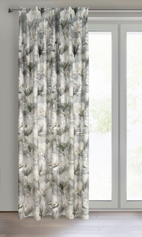 ZASŁONA GOTOWA SANDY NA TAŚMIE 140 X 300 CM STALOWY ZASŁONA GOTOWA SANDY NA TAŚMIE 140 X 300 CM STALOWY