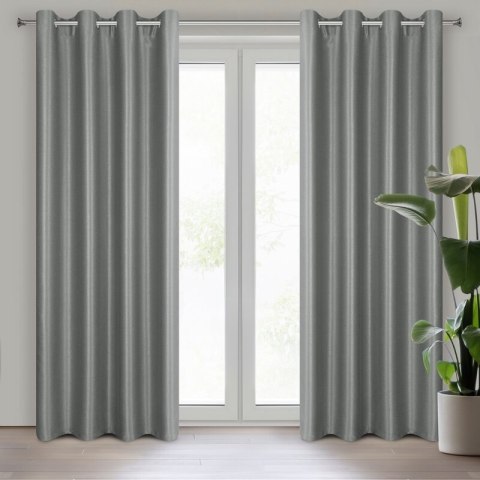 ZASŁONA GOTOWA SELINA 140 X 250 CM STALOWY ZASŁONA GOTOWA SELINA 140 X 250 CM STALOWY