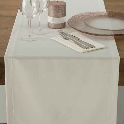OBRUS VELVET 40 X 140 CM BIAŁY OBRUS VELVET 40 X 140 CM BIAŁY