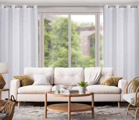 ZASŁONA GOTOWA EVI 140 X 250 CM BIAŁY ZASŁONA GOTOWA EVI 140 X 250 CM BIAŁY