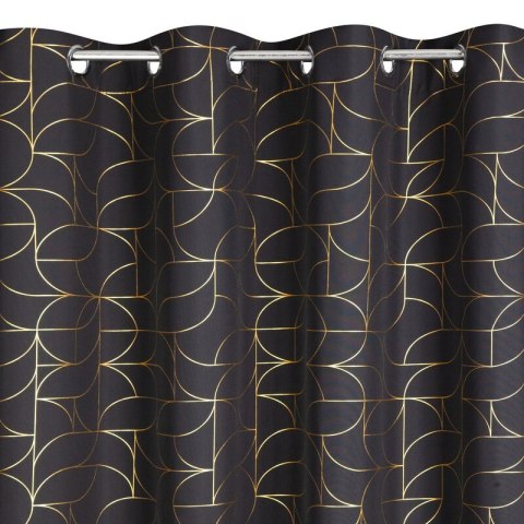 ZASŁONA GOTOWA EVI 140 X 250 CM CZARNY