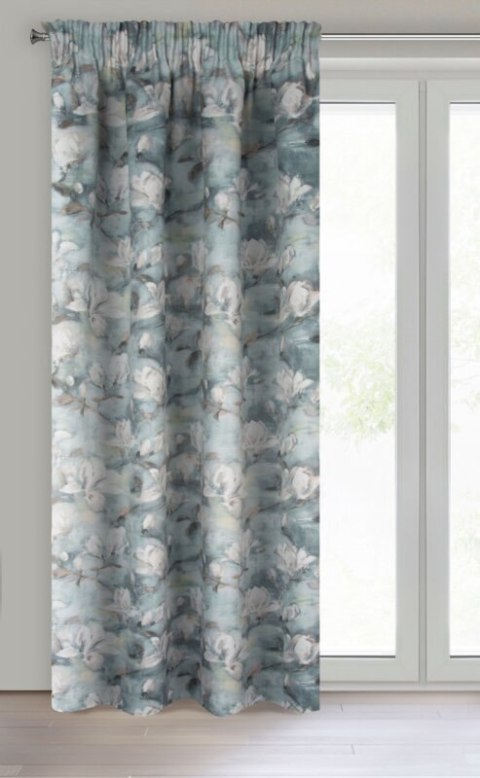 ZASŁONA GOTOWA GRACJA NA TAŚMIE 140 X 270 CM STALOWY ZASŁONA GOTOWA GRACJA NA TAŚMIE 140 X 270 CM STALOWY