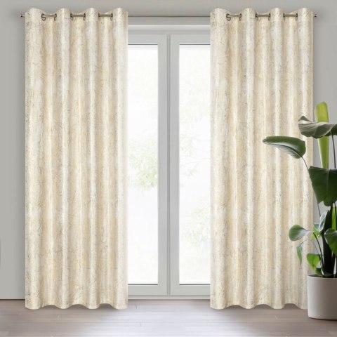 ZASŁONA GOTOWA MALIA 140 X 250 CM KREMOWY ZASŁONA GOTOWA MALIA 140 X 250 CM KREMOWY