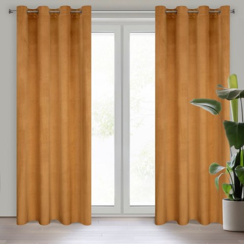 ZASŁONA GOTOWA MELANIE 140 X 250 CM MIODOWY ZASŁONA GOTOWA MELANIE 140 X 250 CM MIODOWY