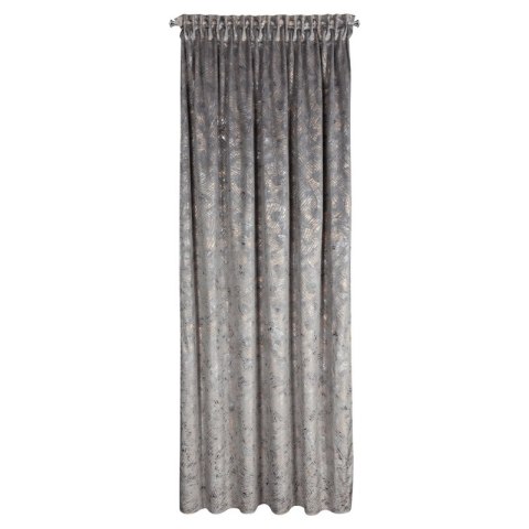 ZASŁONA GOTOWA TULIA NA TAŚMIE 135 X 270 CM STALOWY ZASŁONA GOTOWA TULIA NA TAŚMIE 135 X 270 CM STALOWY