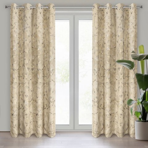 ZASŁONA GOTOWA ODETA 135 X 250 CM BEŻOWY ZASŁONA GOTOWA ODETA 135 X 250 CM BEŻOWY