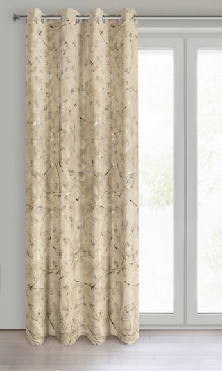 ZASŁONA GOTOWA ODETA 135 X 250 CM BEŻOWY