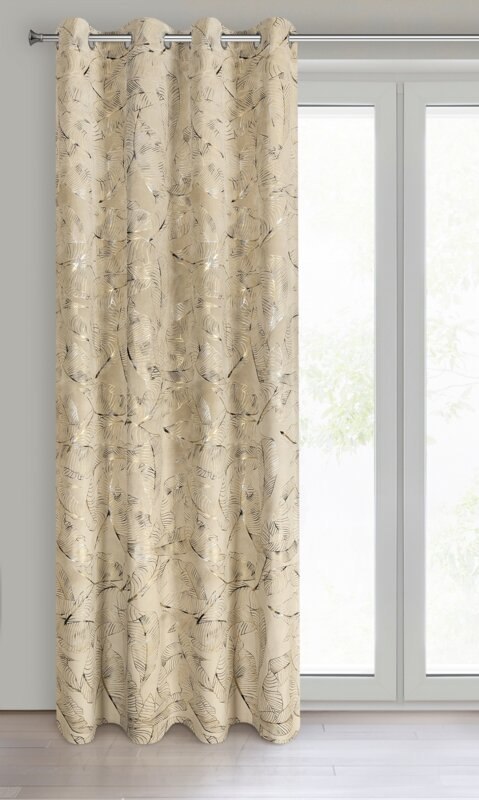 ZASŁONA GOTOWA ODETA 135 X 250 CM BEŻOWY ZASŁONA GOTOWA ODETA 135 X 250 CM BEŻOWY