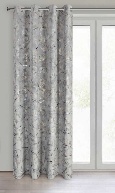 ZASŁONA GOTOWA ODETA 135 X 250 CM STALOWY