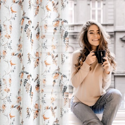 ZASŁONA GOTOWA RIKI 140 X 250 CM BIAŁY ZASŁONA GOTOWA RIKI 140 X 250 CM BIAŁY