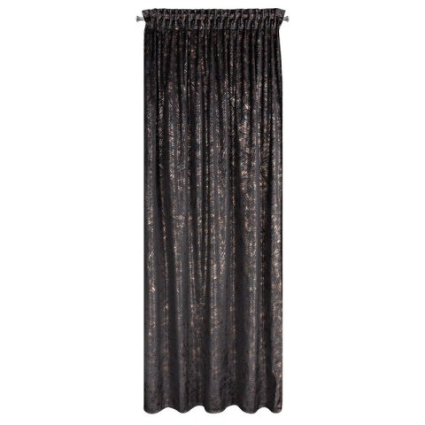 ZASŁONA GOTOWA TULIA NA TAŚMIE 135 X 270 CM CZARNY