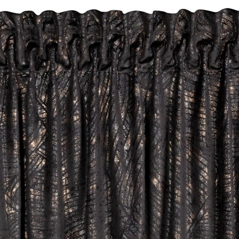 ZASŁONA GOTOWA TULIA NA TAŚMIE 135 X 270 CM CZARNY