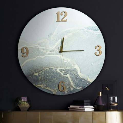 ZEGAR DEKORACYJNY 30 60 X 5 X 60 CM SREBRNY ZEGAR DEKORACYJNY 30 60 X 5 X 60 CM SREBRNY