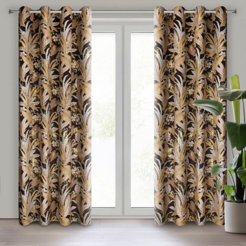 ZASŁONA GOTOWA ADEL 140 X 250 CM CZARNY ZASŁONA GOTOWA ADEL 140 X 250 CM CZARNY