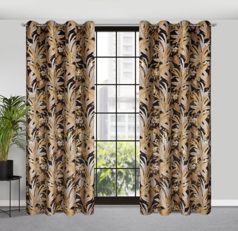 ZASŁONA GOTOWA ADEL 140 X 250 CM CZARNY ZASŁONA GOTOWA ADEL 140 X 250 CM CZARNY