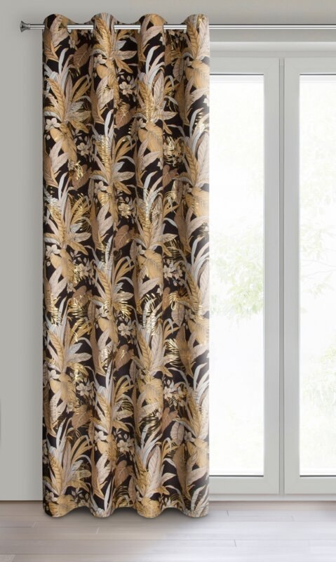 ZASŁONA GOTOWA ADEL 140 X 250 CM CZARNY ZASŁONA GOTOWA ADEL 140 X 250 CM CZARNY