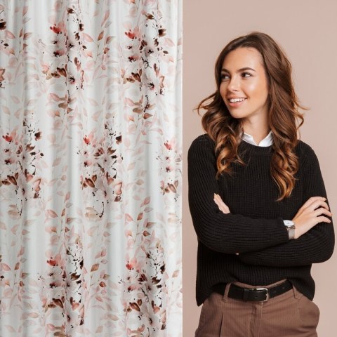 ZASŁONA GOTOWA D91 POWDERY NA TAŚMIE 140 X 270 CM RÓŻOWY ZASŁONA GOTOWA D91 POWDERY NA TAŚMIE 140 X 270 CM RÓŻOWY