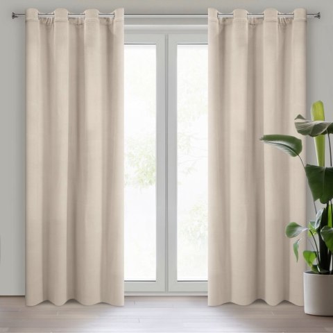 ZASŁONA GOTOWA MILO 140 X 250 CM BEŻOWY ZASŁONA GOTOWA MILO 140 X 250 CM BEŻOWY