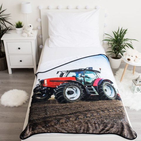 Koc polarowy 120x150 Traktor coral Koc polarowy 120x150 Traktor coral