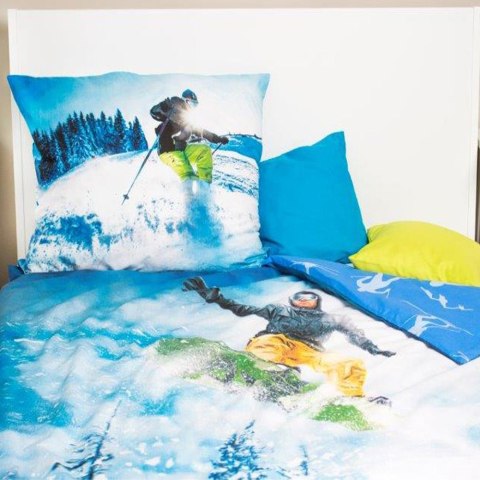Pościel bawełna 160x200+1p70x80 Snowboard Pościel bawełna 160x200+1p70x80 Snowboard
