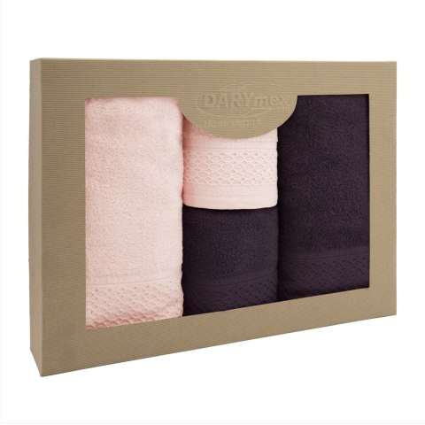 Ręcznik D Bawełna 100% Solano Bakłażan + Róż Kwarcowy (P) 2x50x90+2x70x140 kpl. Ręcznik D Bawełna 100% Solano Bakłażan + Róż Kwarcowy (P) 2x50x90+2x70x140 kpl.