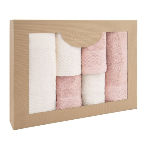 Ręcznik D Bawełna 100% Solano Krem + Róż Kwarcowy (P) 2x30x50+2x50x90+2x70x140 kpl. Ręcznik D Bawełna 100% Solano Krem + Róż Kwarcowy (P) 2x30x50+2x50x90+2x70x140 kpl.