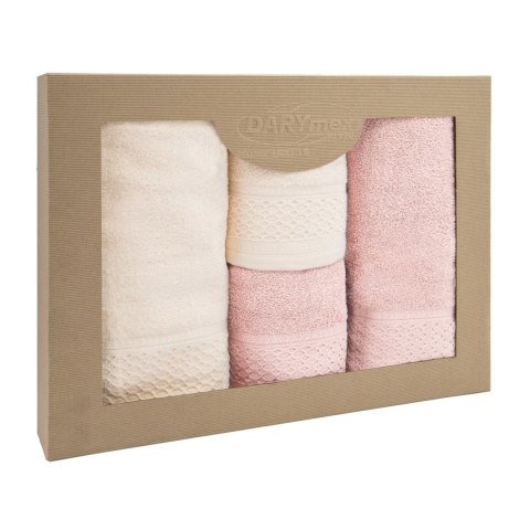 Ręcznik D Bawełna 100% Solano Krem + Róż Kwarcowy (P) 2x50x90+2x70x140 kpl. Ręcznik D Bawełna 100% Solano Krem + Róż Kwarcowy (P) 2x50x90+2x70x140 kpl.