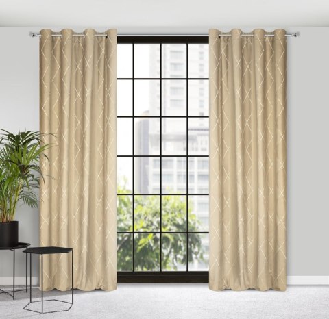 ZASŁONA DEKORACYJNA PIERRE CARDIN MARGO 140 X 250 CM BEŻOWY ZASŁONA DEKORACYJNA PIERRE CARDIN MARGO 140 X 250 CM BEŻOWY