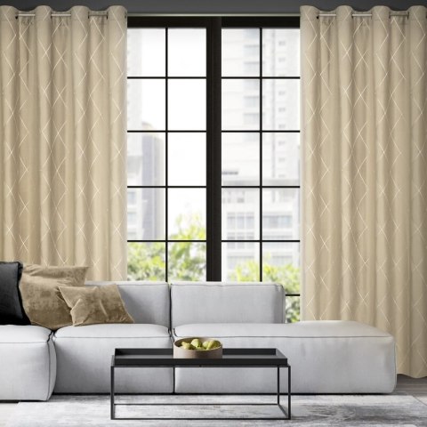 ZASŁONA DEKORACYJNA PIERRE CARDIN MARGO 140 X 250 CM BEŻOWY ZASŁONA DEKORACYJNA PIERRE CARDIN MARGO 140 X 250 CM BEŻOWY