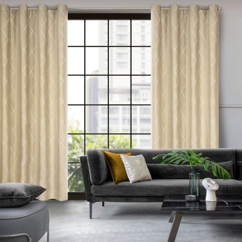 ZASŁONA DEKORACYJNA PIERRE CARDIN MARGO 140 X 250 CM BEŻOWY ZASŁONA DEKORACYJNA PIERRE CARDIN MARGO 140 X 250 CM BEŻOWY