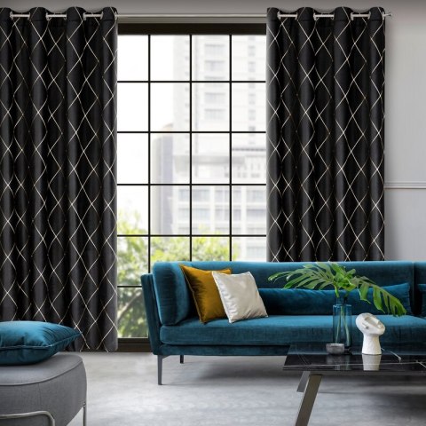 ZASŁONA DEKORACYJNA PIERRE CARDIN MARGO 140 X 250 CM CZARNY ZASŁONA DEKORACYJNA PIERRE CARDIN MARGO 140 X 250 CM CZARNY