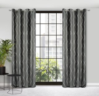 ZASŁONA DEKORACYJNA PIERRE CARDIN MARGO 140 X 250 CM JASNOSZARY