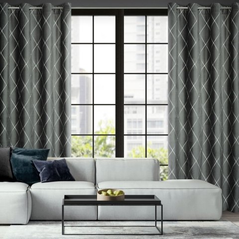 ZASŁONA DEKORACYJNA PIERRE CARDIN MARGO 140 X 250 CM JASNOSZARY ZASŁONA DEKORACYJNA PIERRE CARDIN MARGO 140 X 250 CM JASNOSZARY