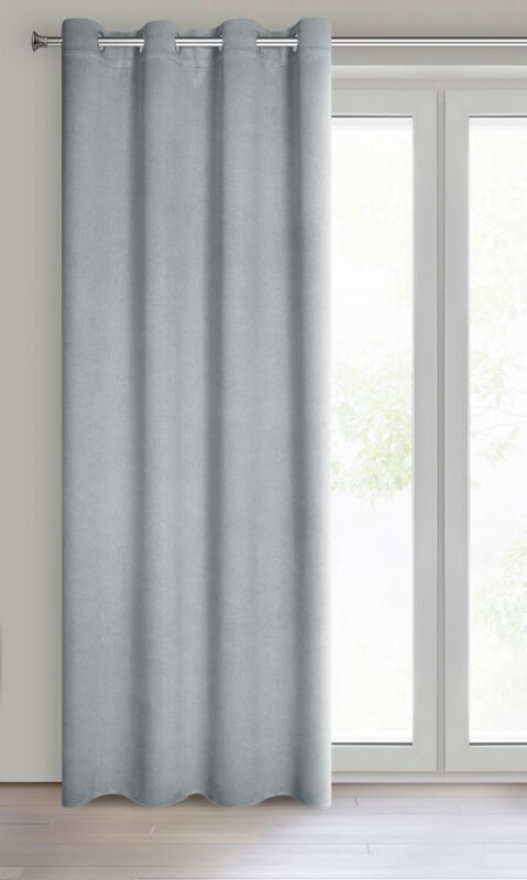 ZASŁONA GOTOWA CARLO 135 X 250 CM SREBRNY ZASŁONA GOTOWA CARLO 135 X 250 CM SREBRNY