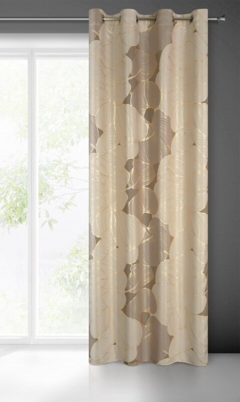 ZASŁONA GOTOWA FREZJA 140 X 250 CM BEŻOWY ZASŁONA GOTOWA FREZJA 140 X 250 CM BEŻOWY