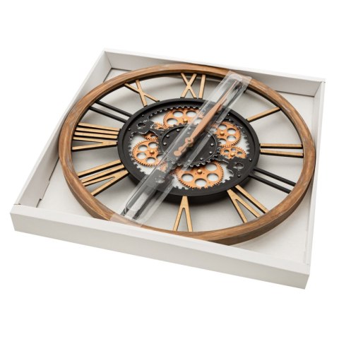 ZEGAR DEKORACYJNY 63 O 50 X 6 CM CZARNY ZEGAR DEKORACYJNY 63 O 50 X 6 CM CZARNY