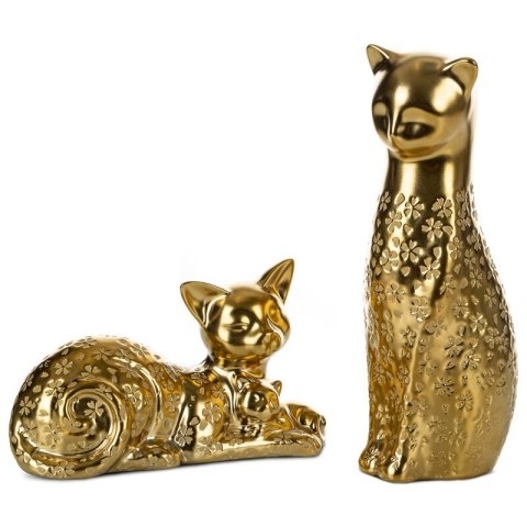FIGURKA DEKORACYJNA KITY (02) 22 X 9 X 14 CM ZŁOTY FIGURKA DEKORACYJNA KITY (02) 22 X 9 X 14 CM ZŁOTY