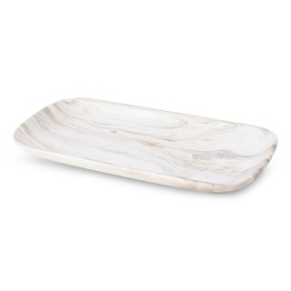 PATERA DEKORACYJNA ASLI (01) 30 X 16 X 3 CM BIAŁY