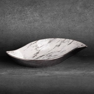 PATERA DEKORACYJNA SANA (01) 31 X 17 X 5 CM BIAŁY