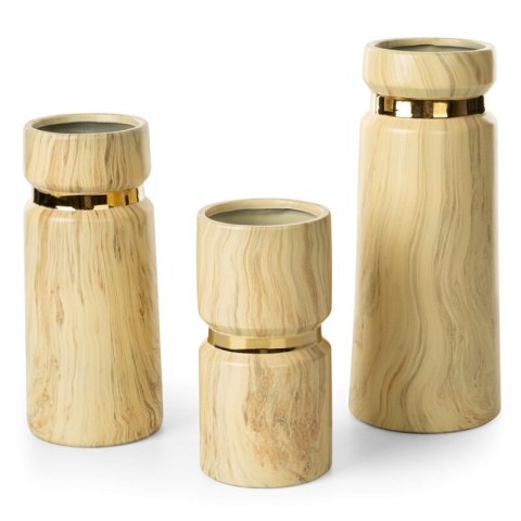 WAZON DEKORACYJNY ALIZA FI 12 X 30 CM BEŻOWY WAZON DEKORACYJNY ALIZA FI 12 X 30 CM BEŻOWY