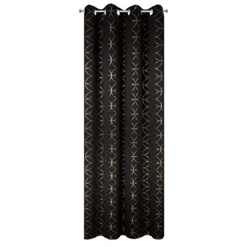 ZASŁONA GOTOWA ABELLA 135 X 250 CM CZARNY ZASŁONA GOTOWA ABELLA 135 X 250 CM CZARNY