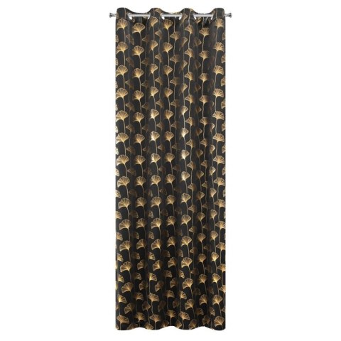 ZASŁONA GOTOWA CLARA 135 X 250 CM CZARNY ZASŁONA GOTOWA CLARA 135 X 250 CM CZARNY