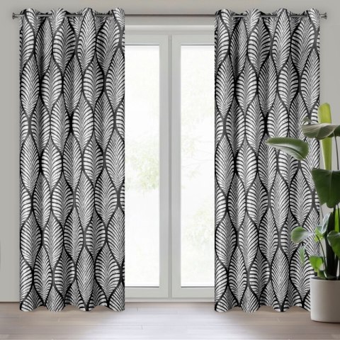 ZASŁONA GOTOWA ELOISA 140 X 250 CM CZARNY ZASŁONA GOTOWA ELOISA 140 X 250 CM CZARNY