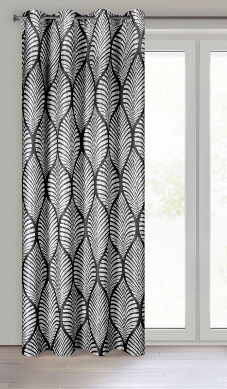 ZASŁONA GOTOWA ELOISA 140 X 250 CM CZARNY ZASŁONA GOTOWA ELOISA 140 X 250 CM CZARNY