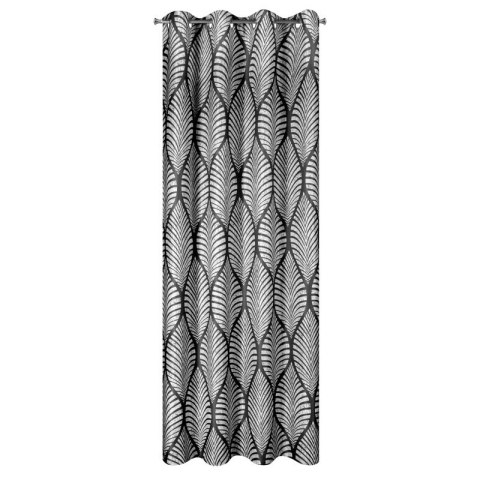 ZASŁONA GOTOWA ELOISA 140 X 250 CM CZARNY ZASŁONA GOTOWA ELOISA 140 X 250 CM CZARNY